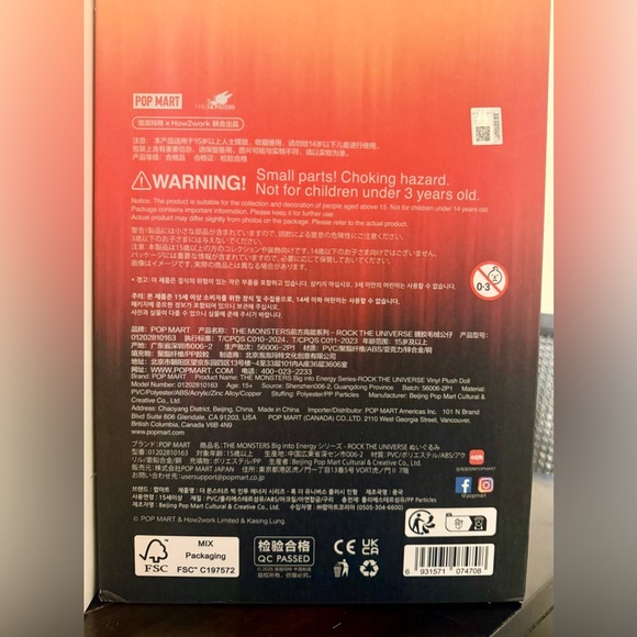 Rock The Universe Labubu Vinyl Plush Doll - Picture 5 of 10